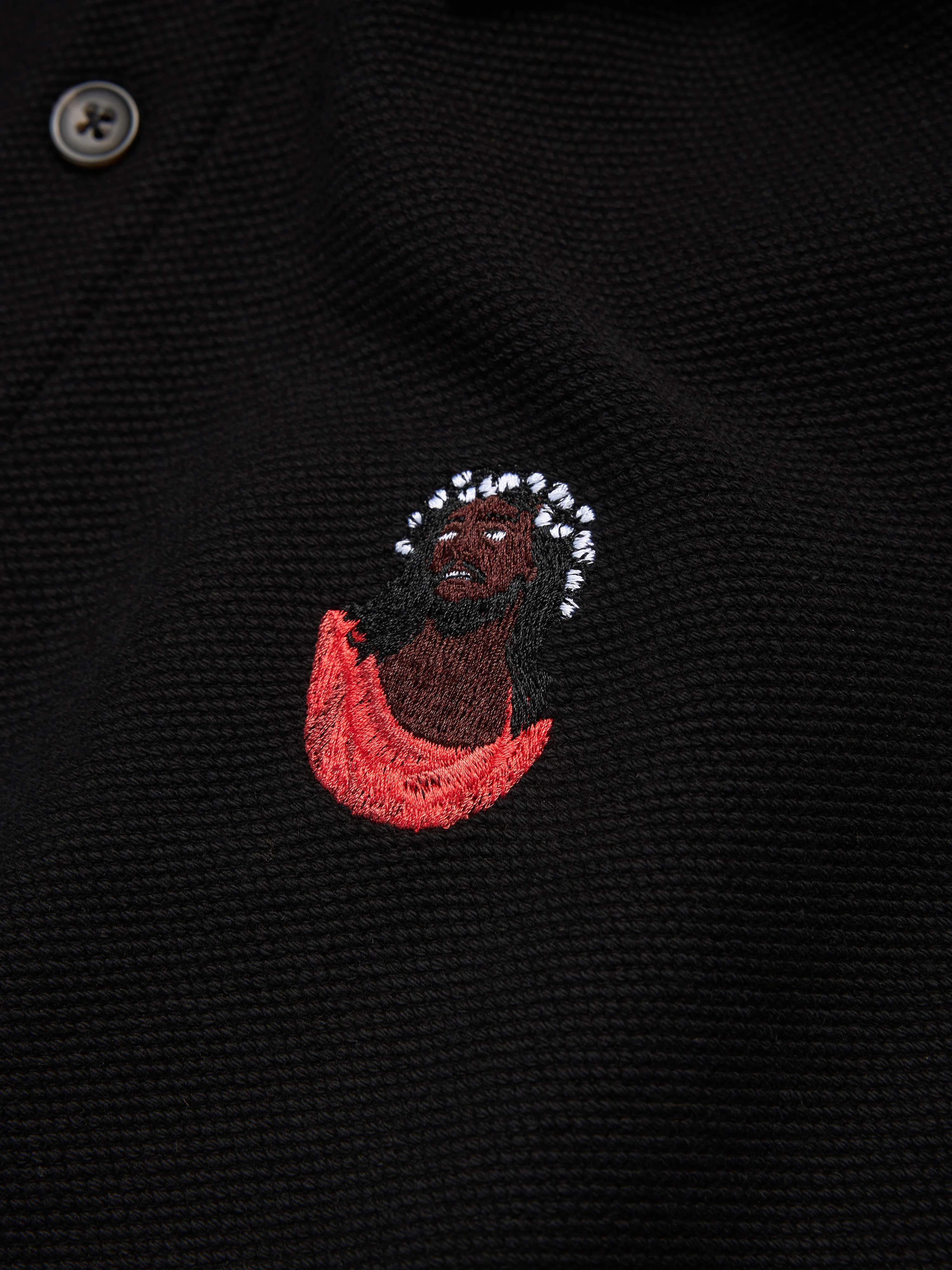 Biblical Polo Sweater Black - Image 2