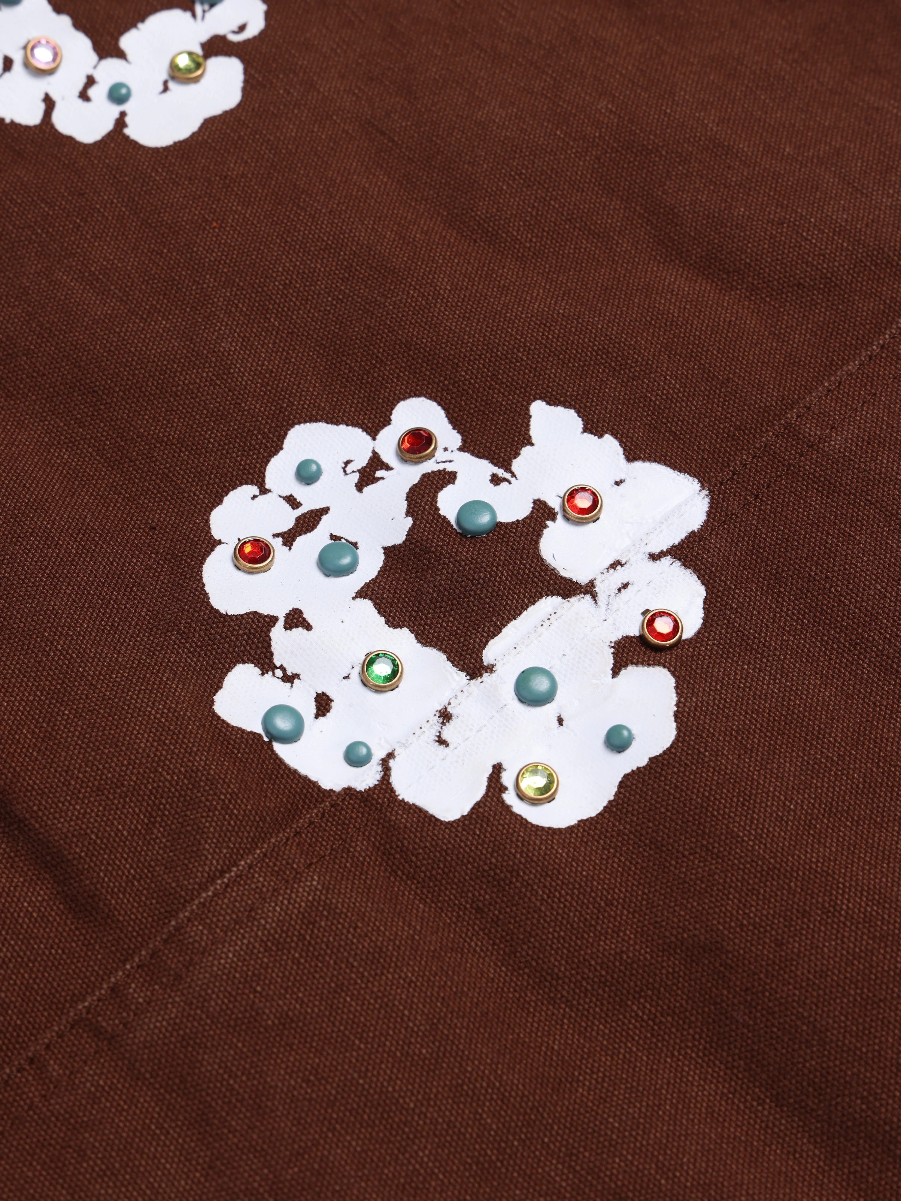 Cotton Wreath Canvas Work Jacket Brown - Image 4
