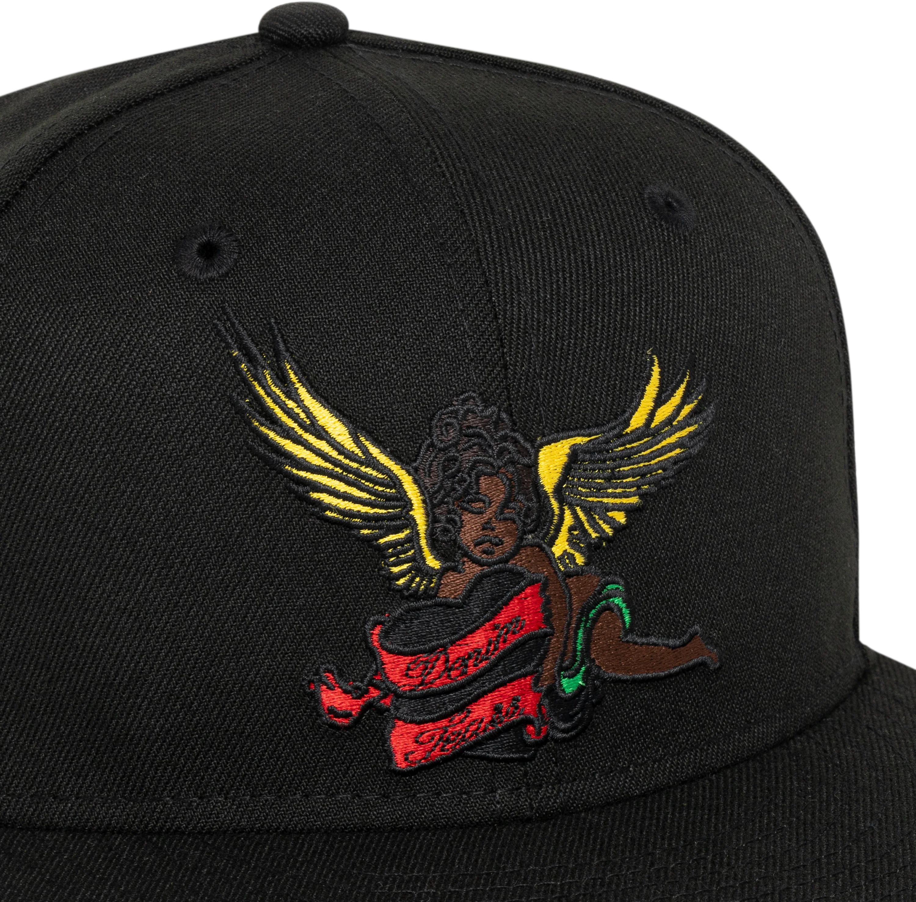 Black Cherub New Era Hat Black - Image 3
