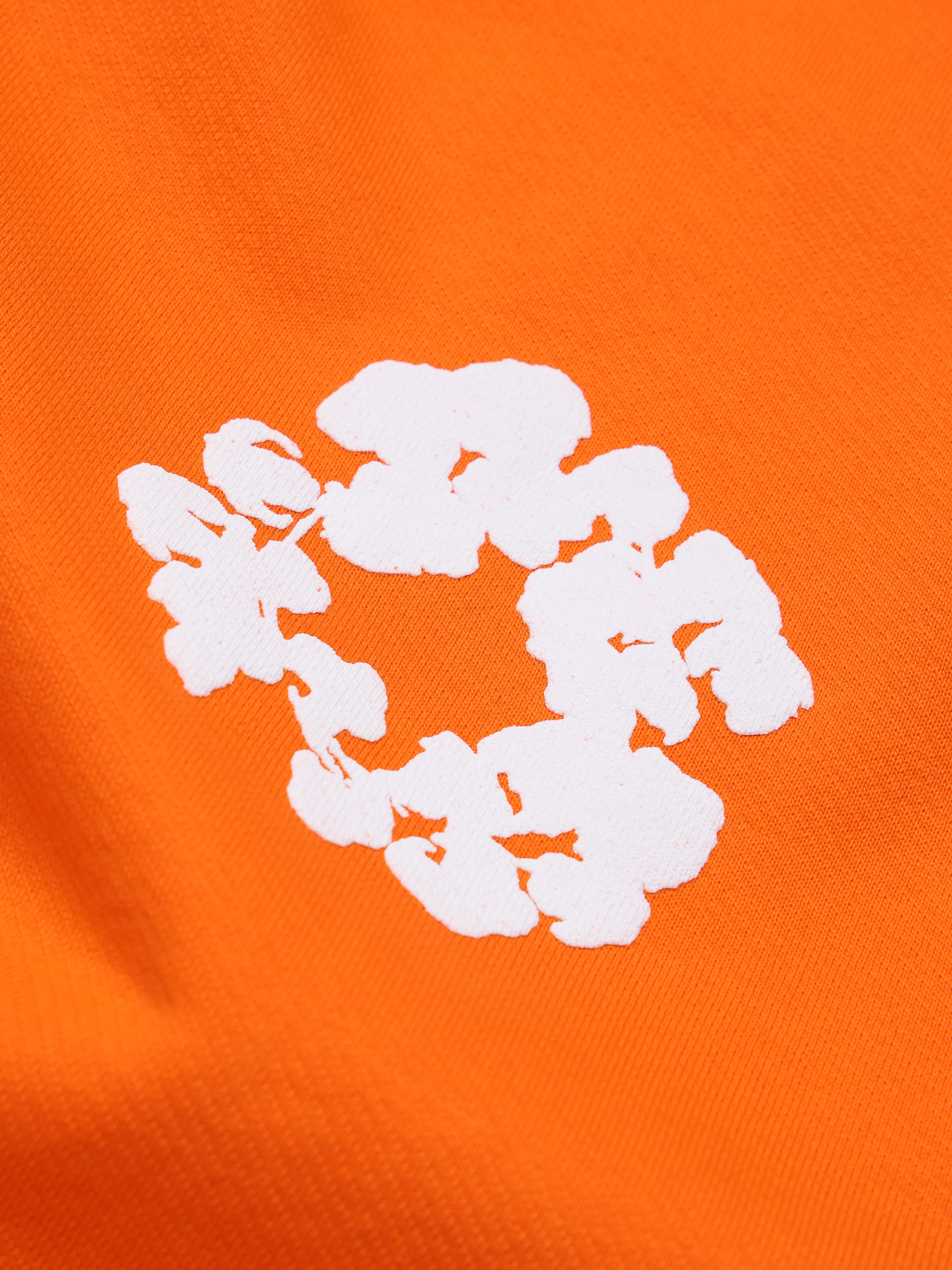 Cotton Wreath Baggy Sweatpants Orange - Image 3