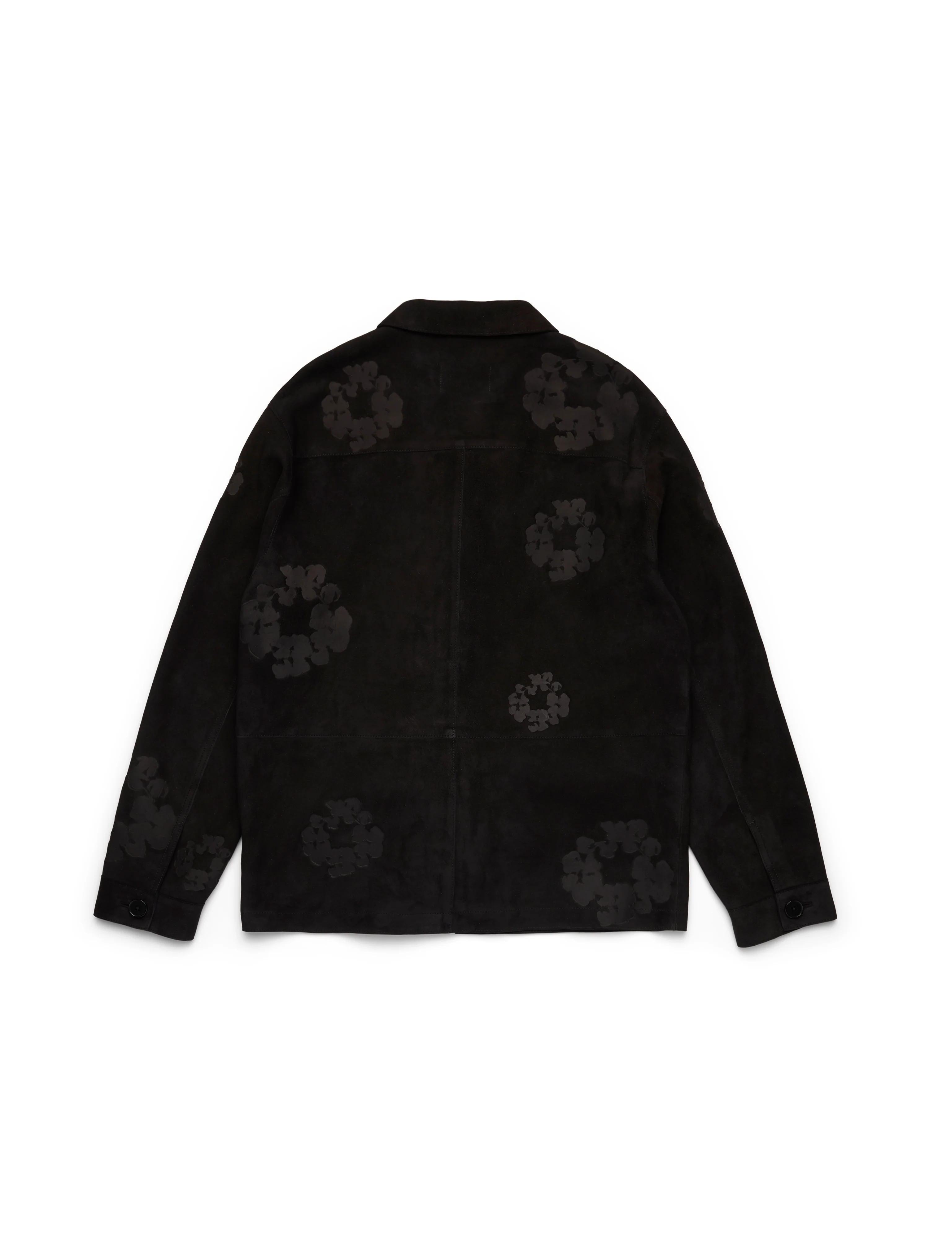 Cotton Wreath Suede Welding Jacket Black - Image 2
