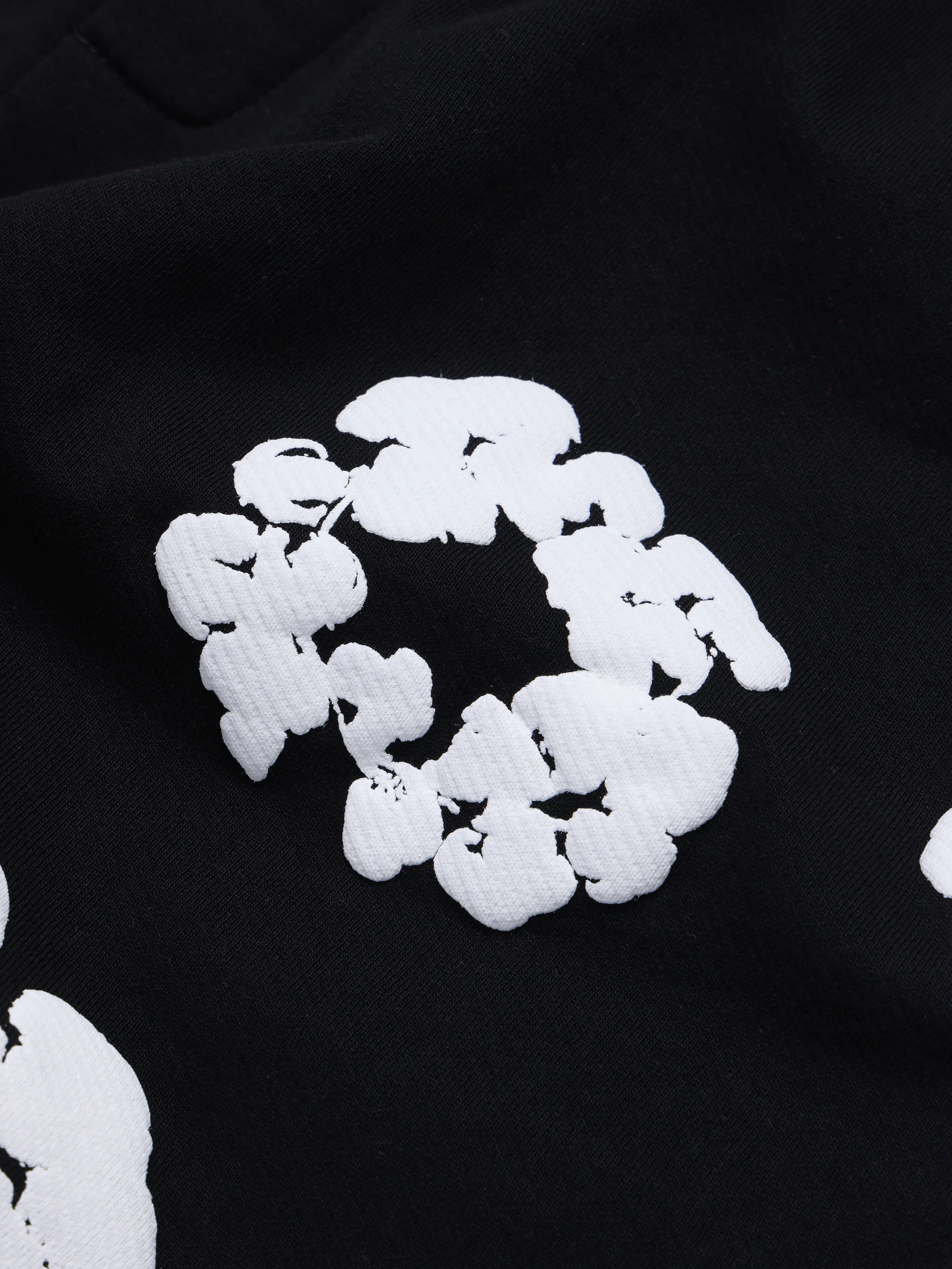 Cotton Wreath Sweatshorts Black - Image 3