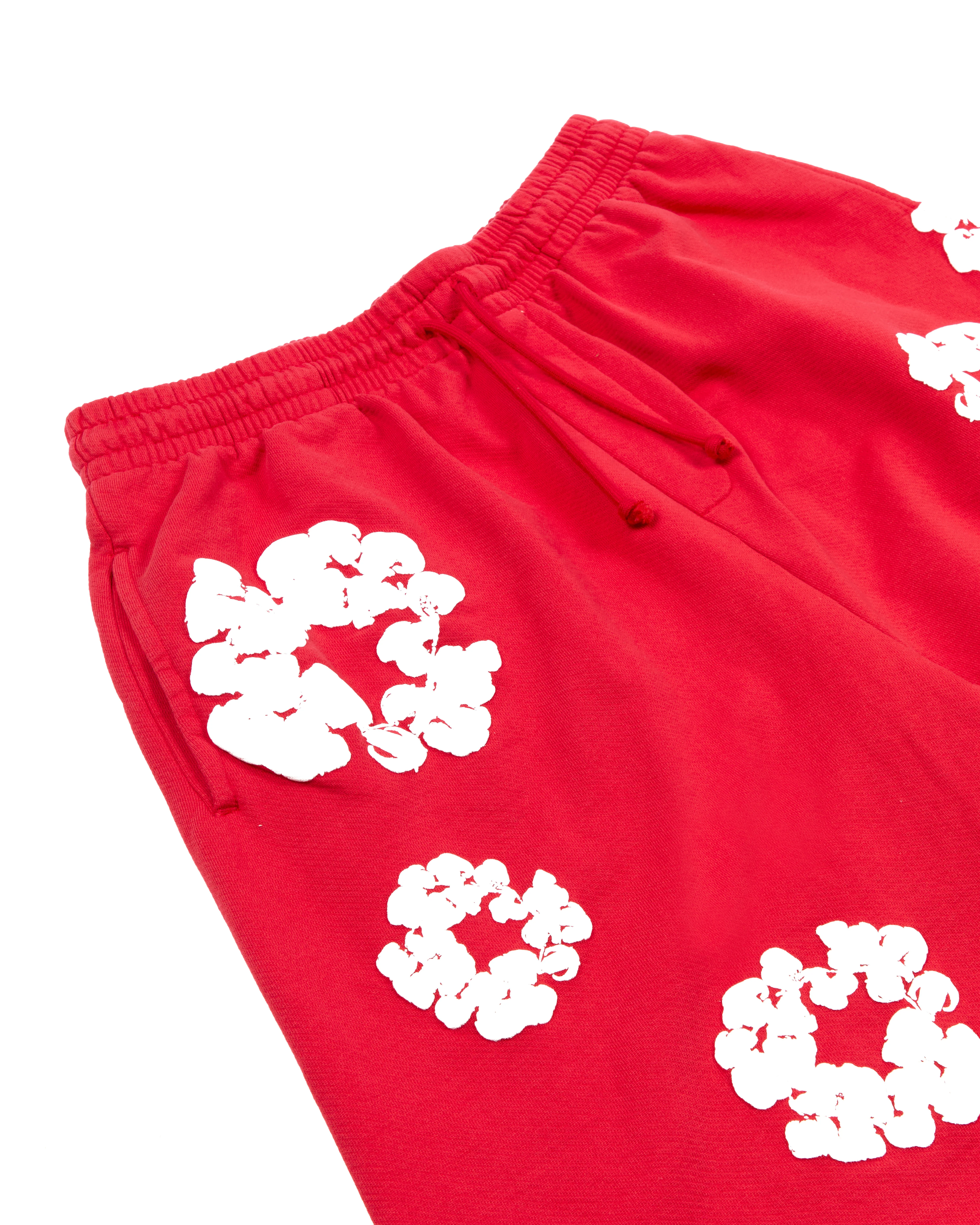 Cotton Wreath Sweatshorts Red - Image 3