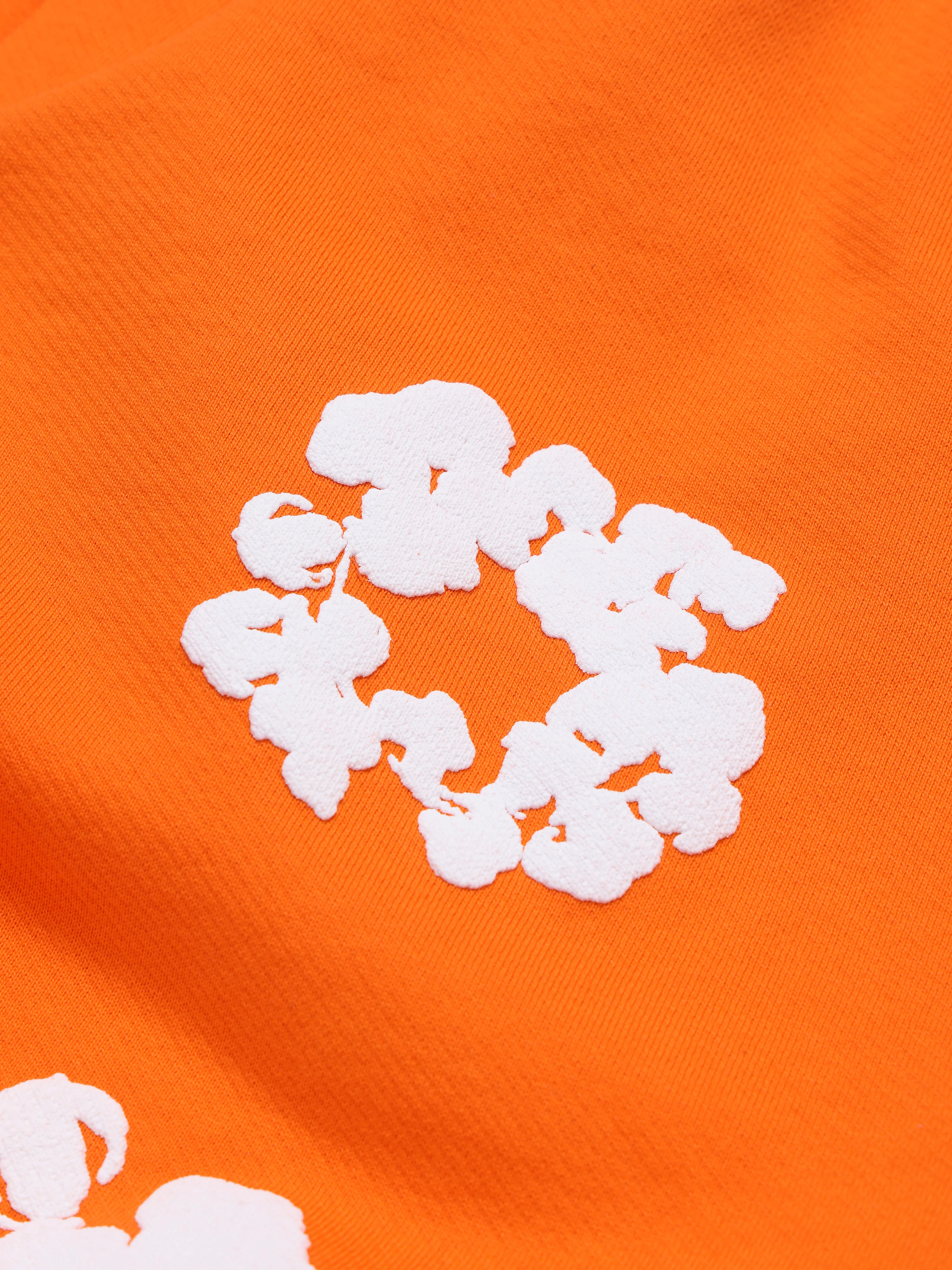 Cotton Wreath Sweatshorts Orange - Image 3