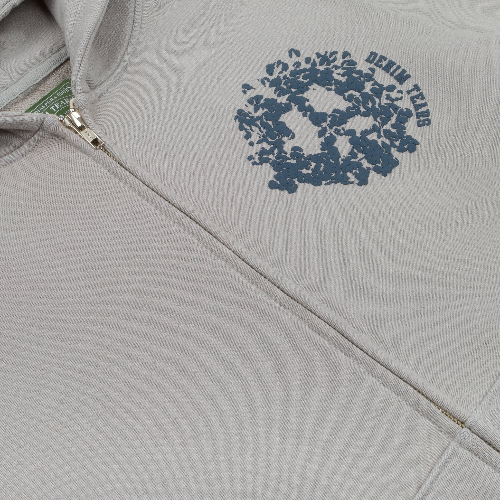 Denim University Zip Hoodie Grey - Image 3