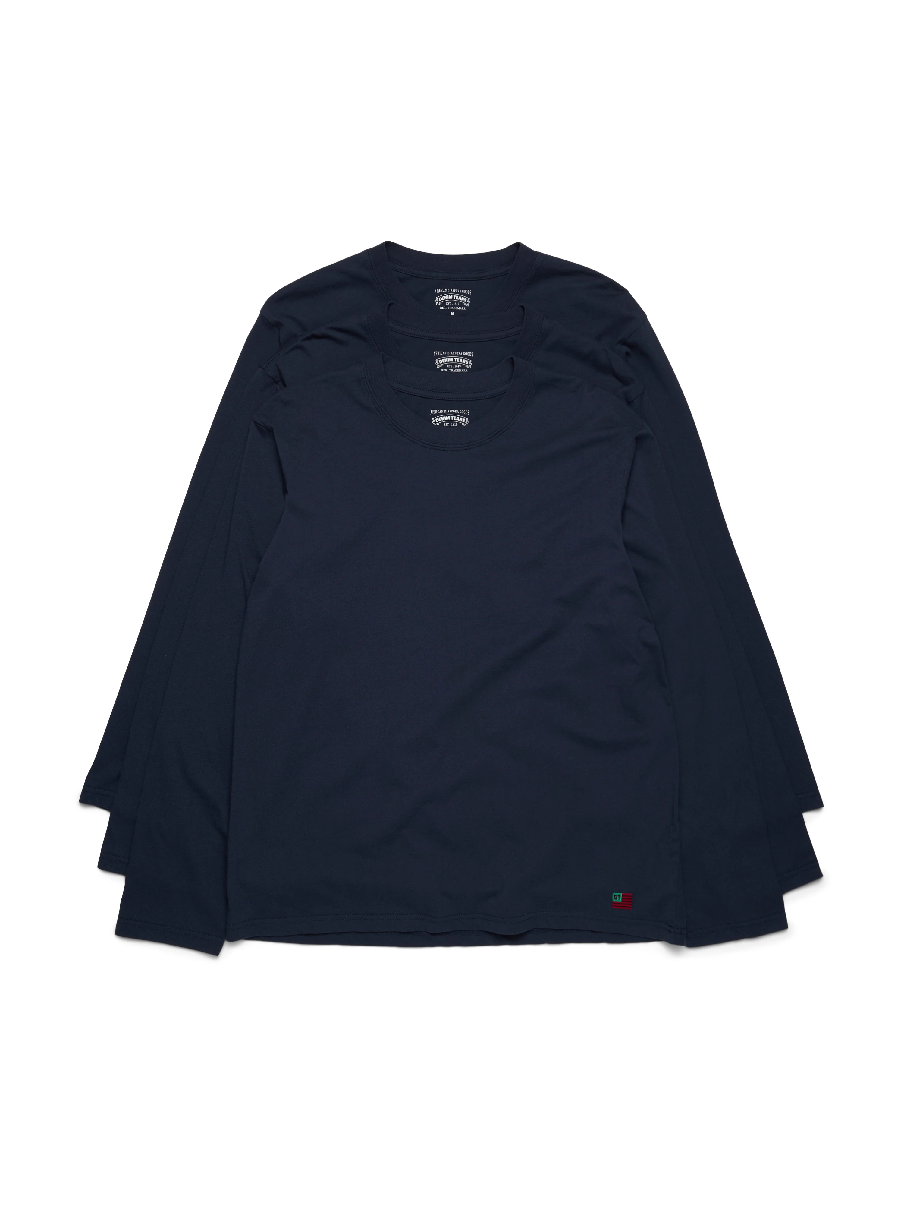DT Flag 3-Pack Long Sleeve Tee Navy