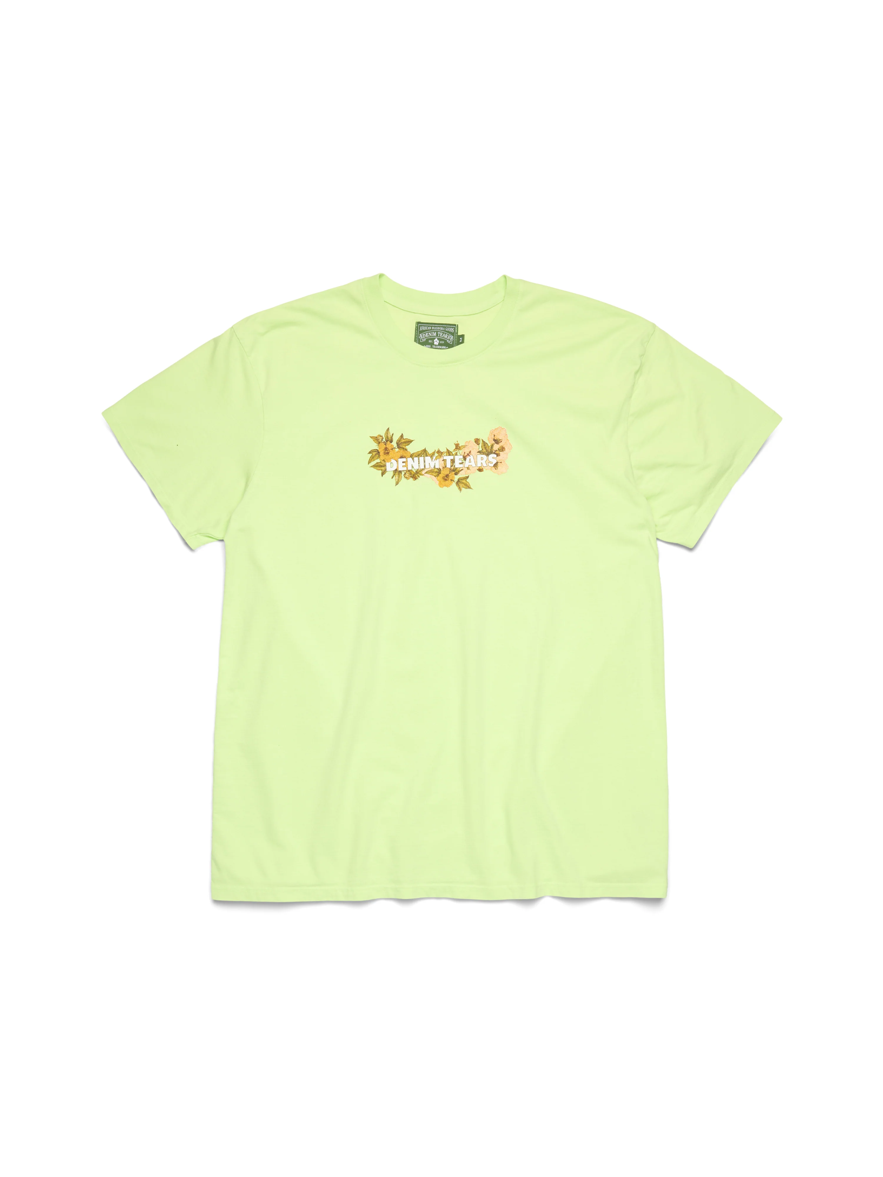 Cotton Floral Logo Lime