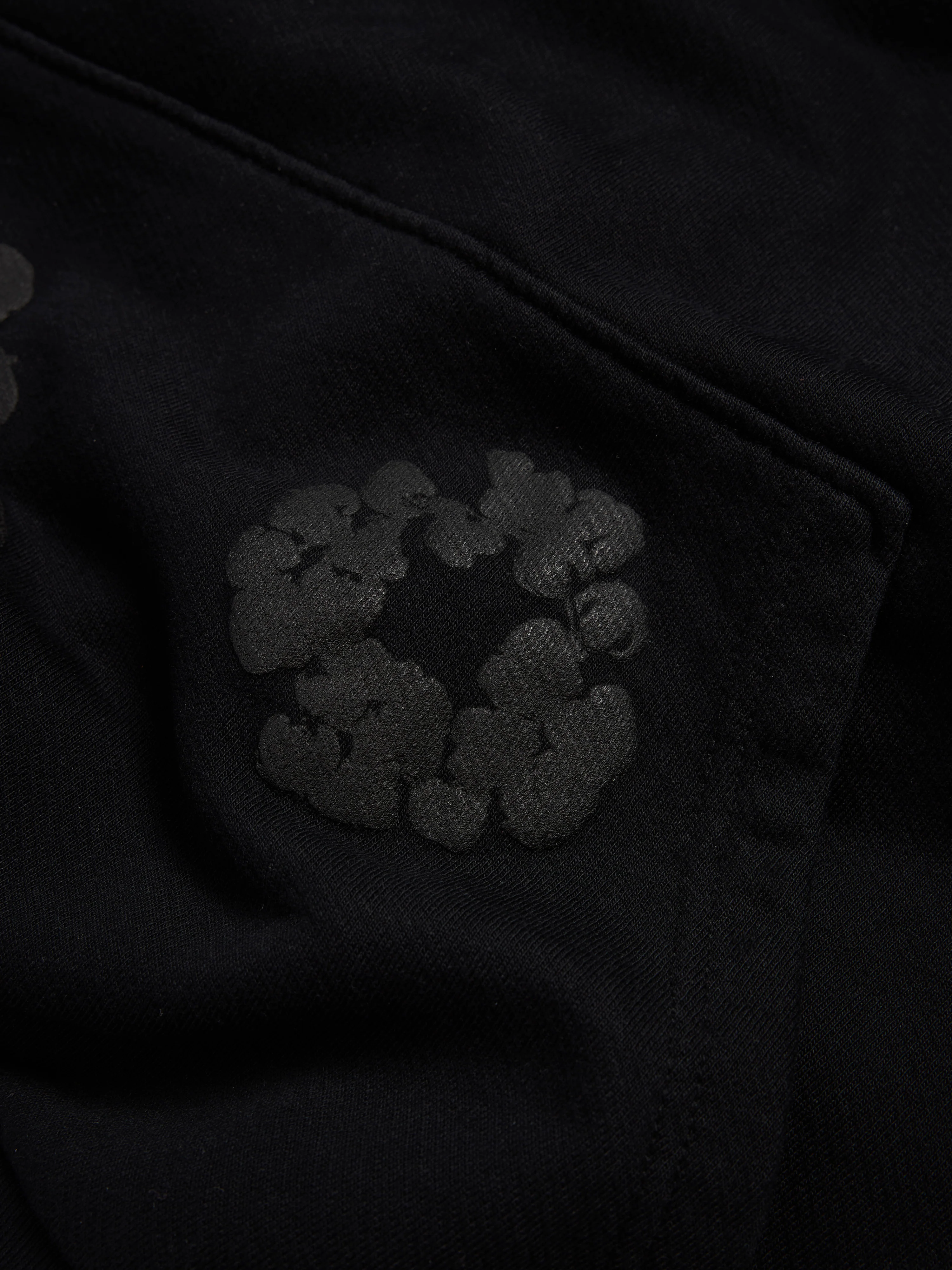 Mono Cotton Wreath Hoodie Black - Image 3