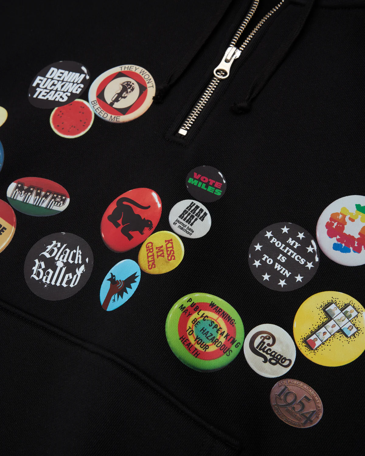 Quarter Zip Pin Hoodie - Image 3