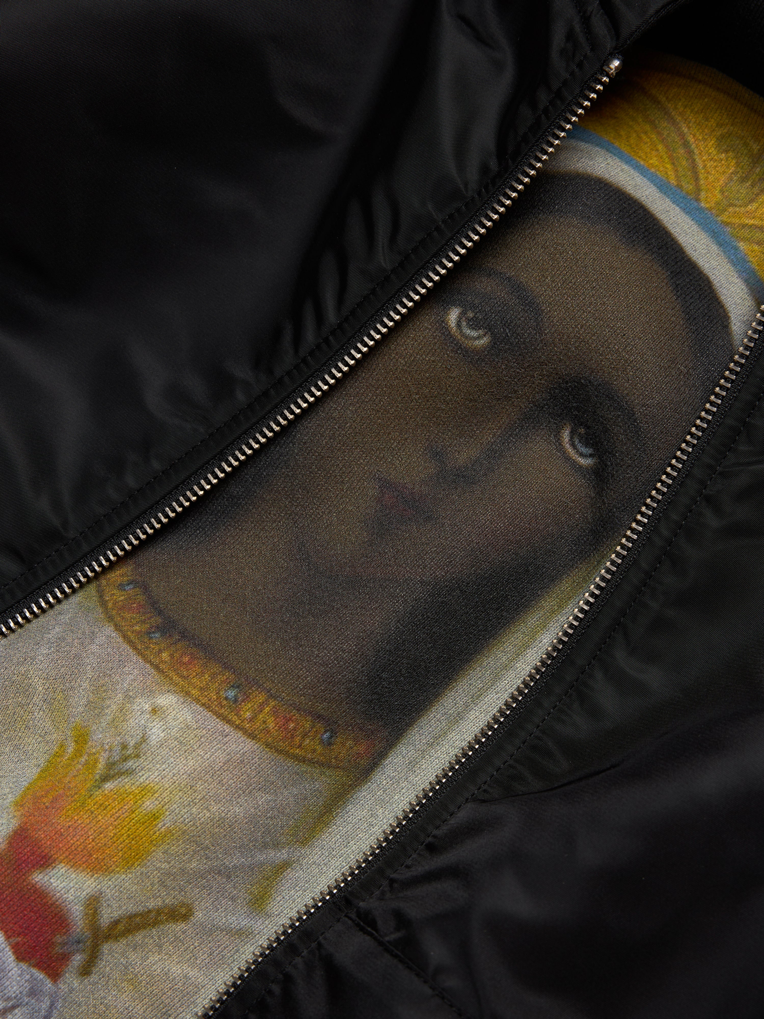 Crown of Cotton & Black Madonna Reversible Zip Hoodie Black - Image 6