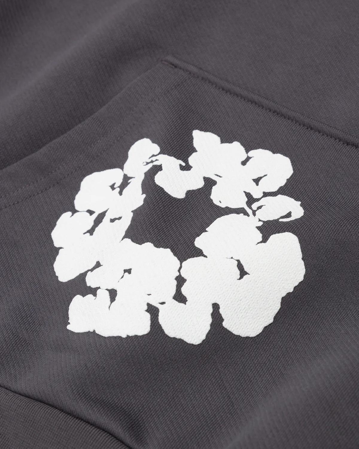 Cotton Wreath Hoodie Charcoal - Image 3