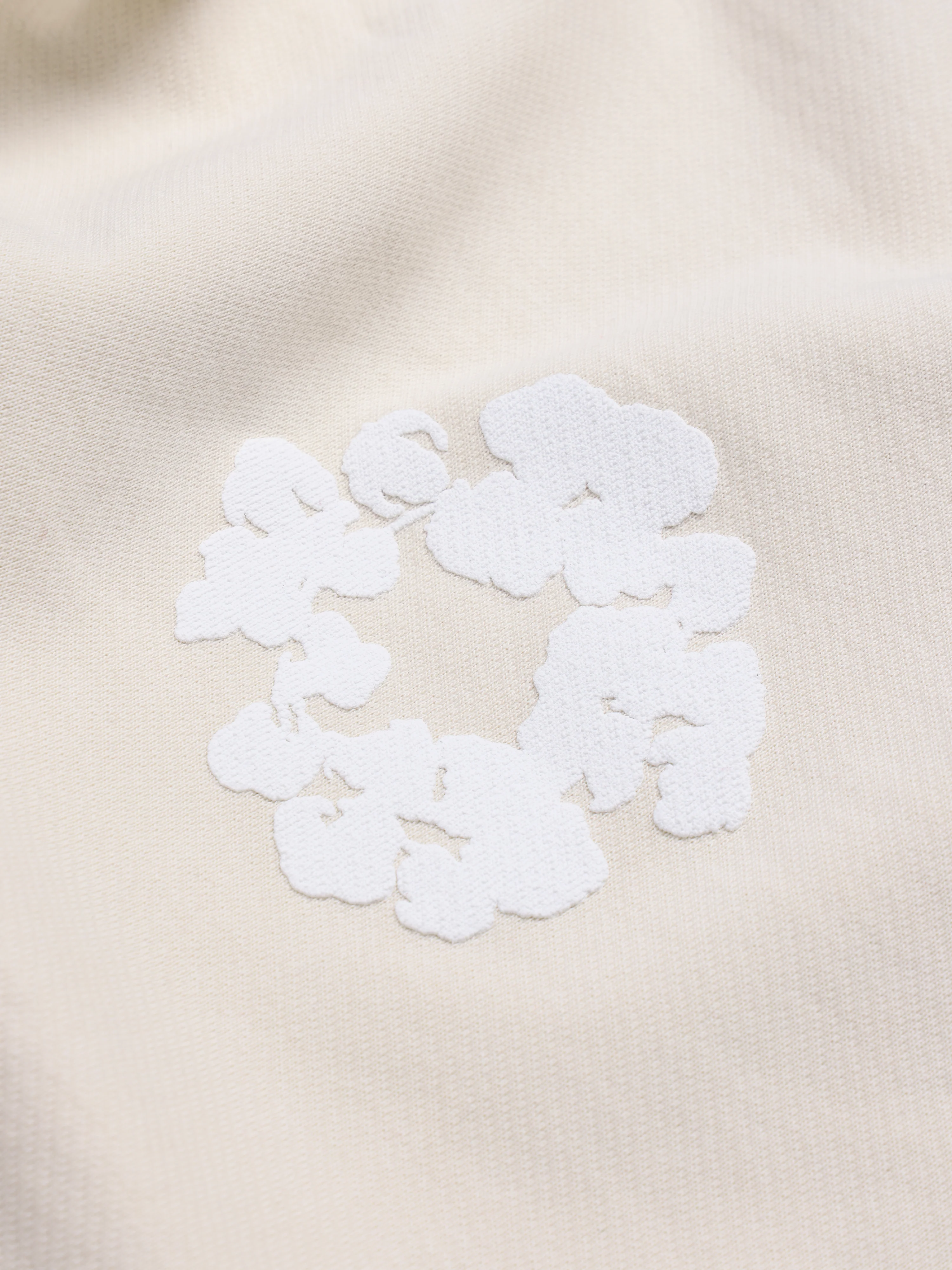 Cotton Wreath Sweatpants Oatmeal - Image 3