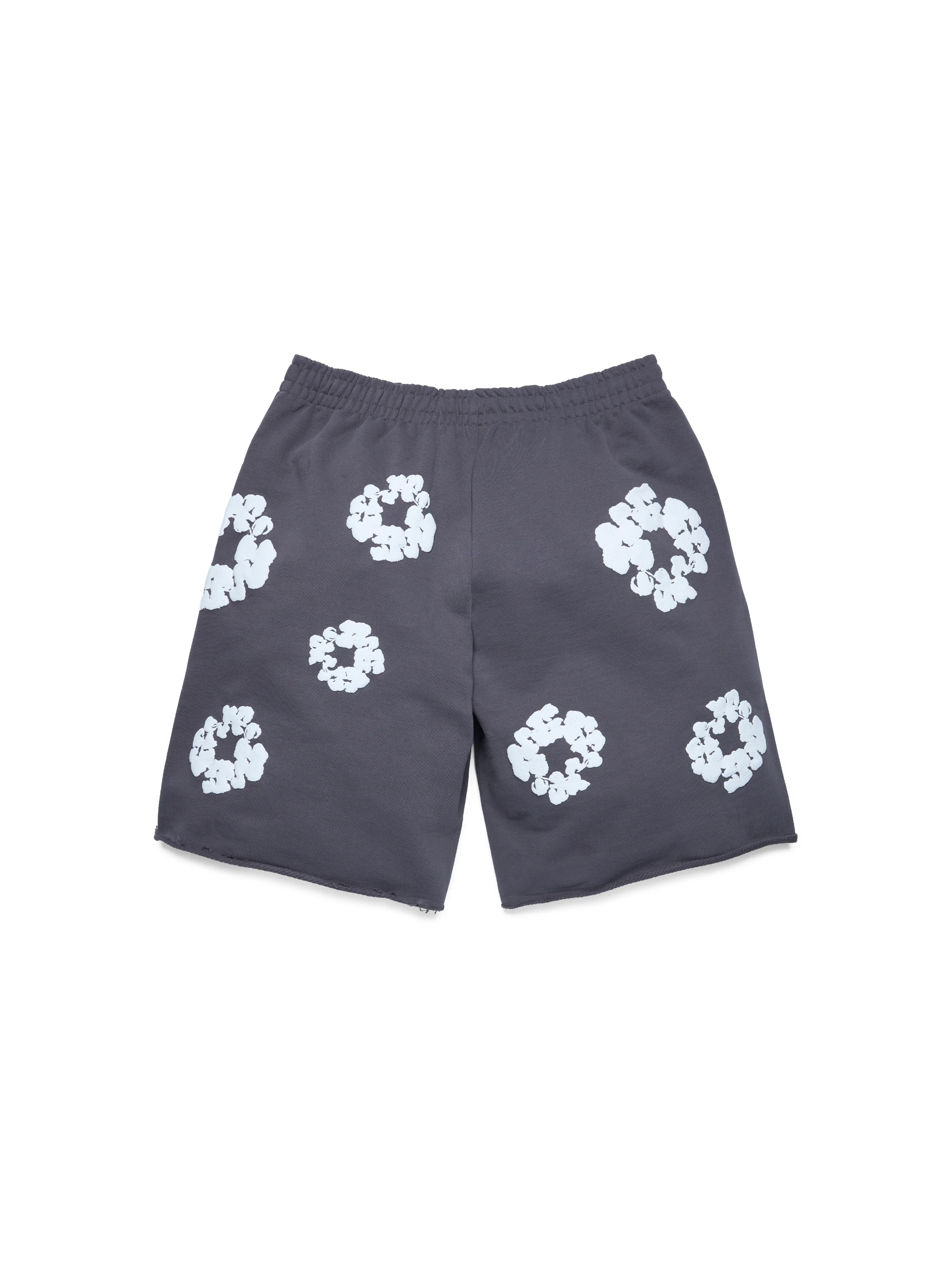 Cotton Wreath Sweatshorts Charcoal - Image 3